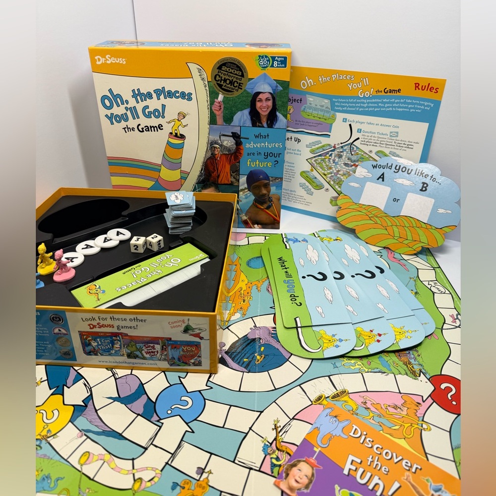 Dr Seuss 2008 Oh The Places You’ll go the Board Game.